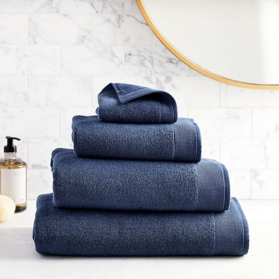 Organic Luxury Fibrosoft™ Towels Midnight West Elm Australia